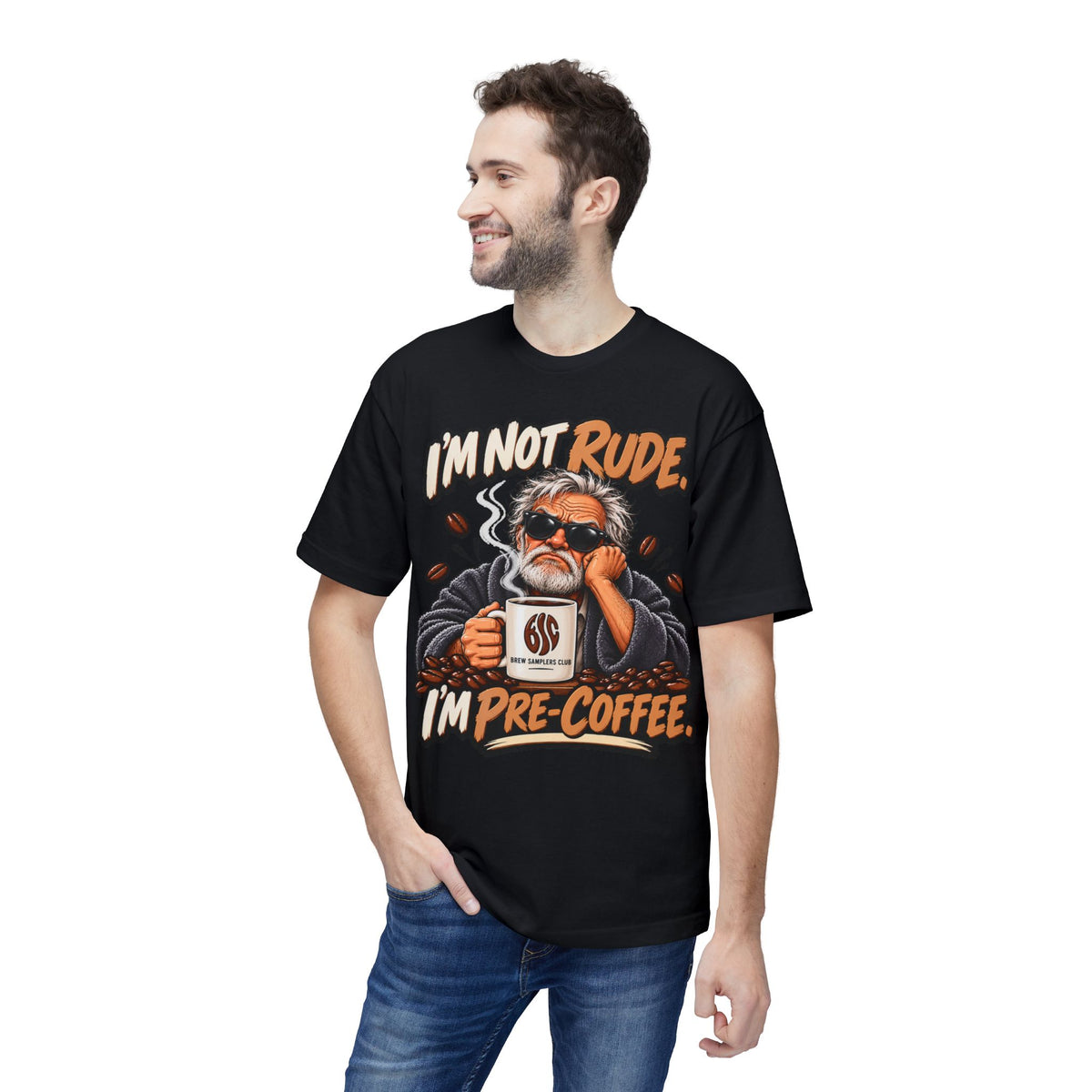 I'm Not Rude I'm Pre-Coffee T-Shirt — Funny Coffee Lover Tee