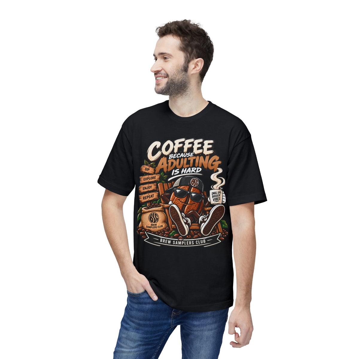Coffee Because Adulting Is Hard T-Shirt