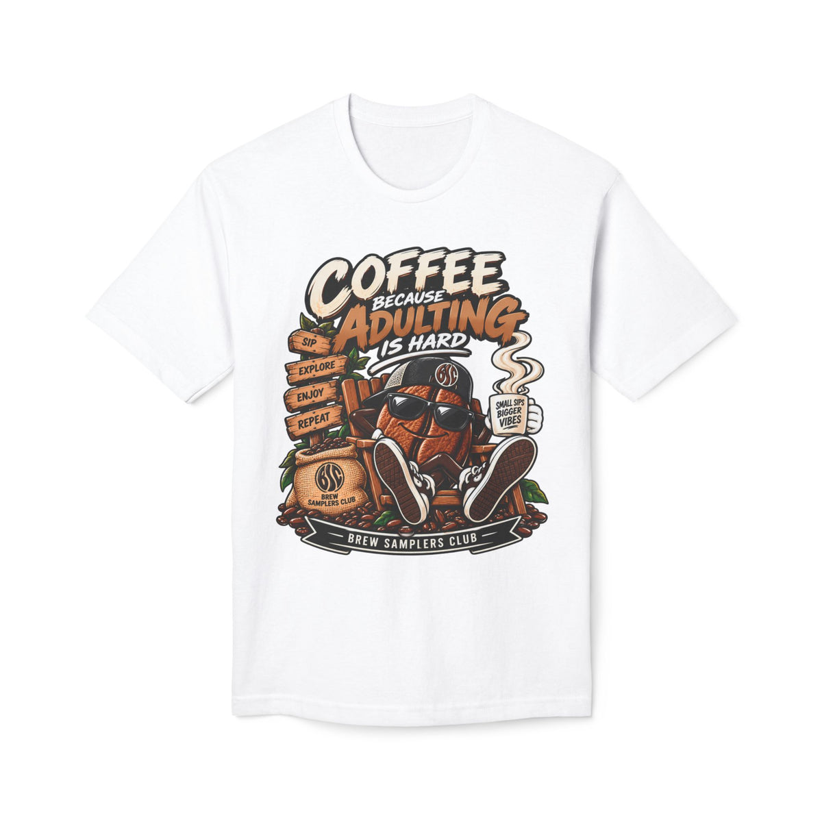 Coffee Because Adulting Is Hard T-Shirt