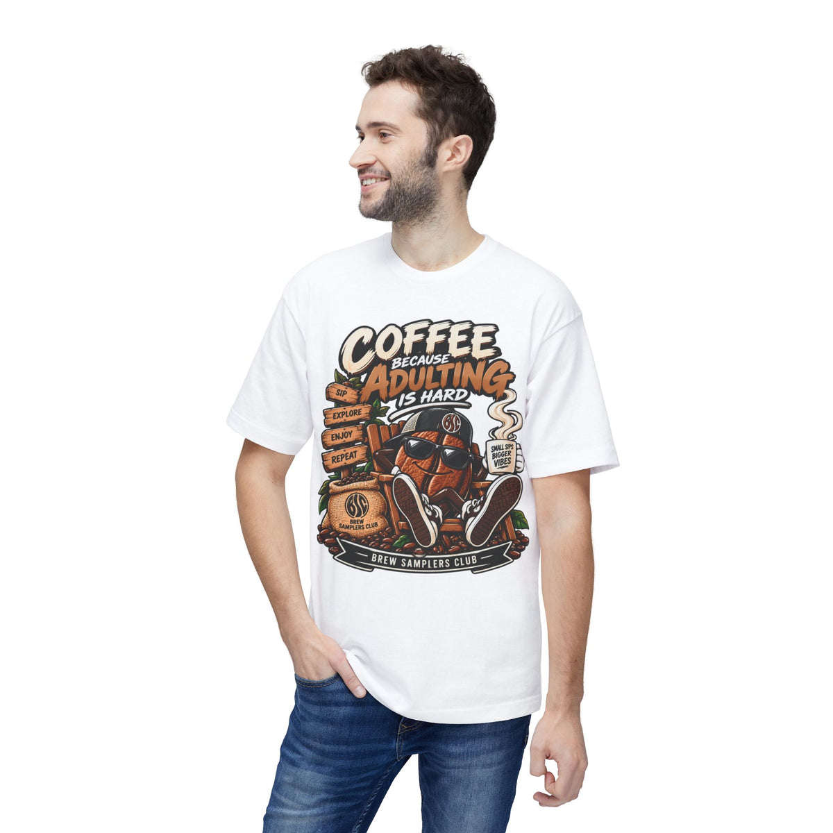 Coffee Because Adulting Is Hard T-Shirt