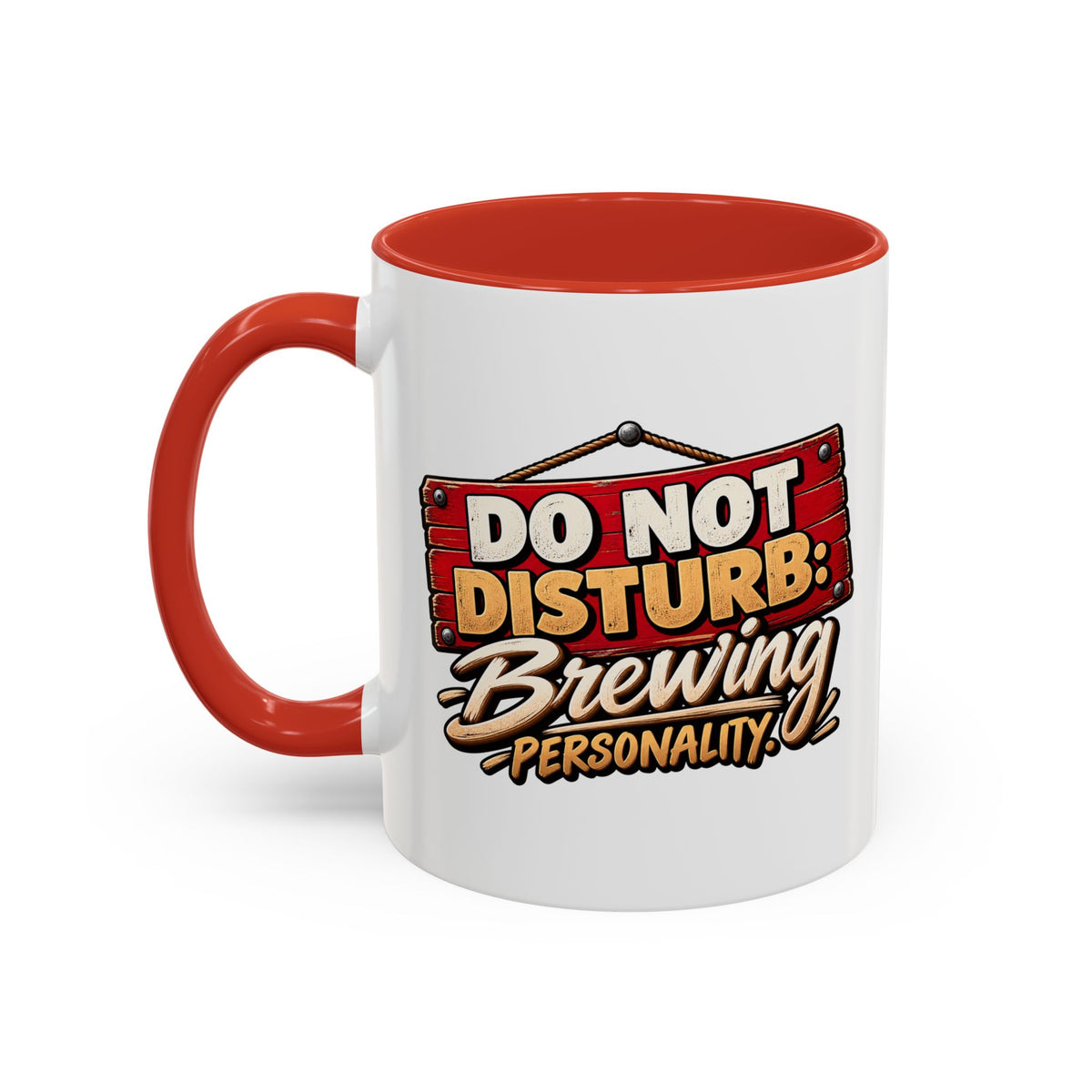 Do Not Disturb Brewing Personality Coffee Mug - Funny Morning Tea Cup (11/15oz)