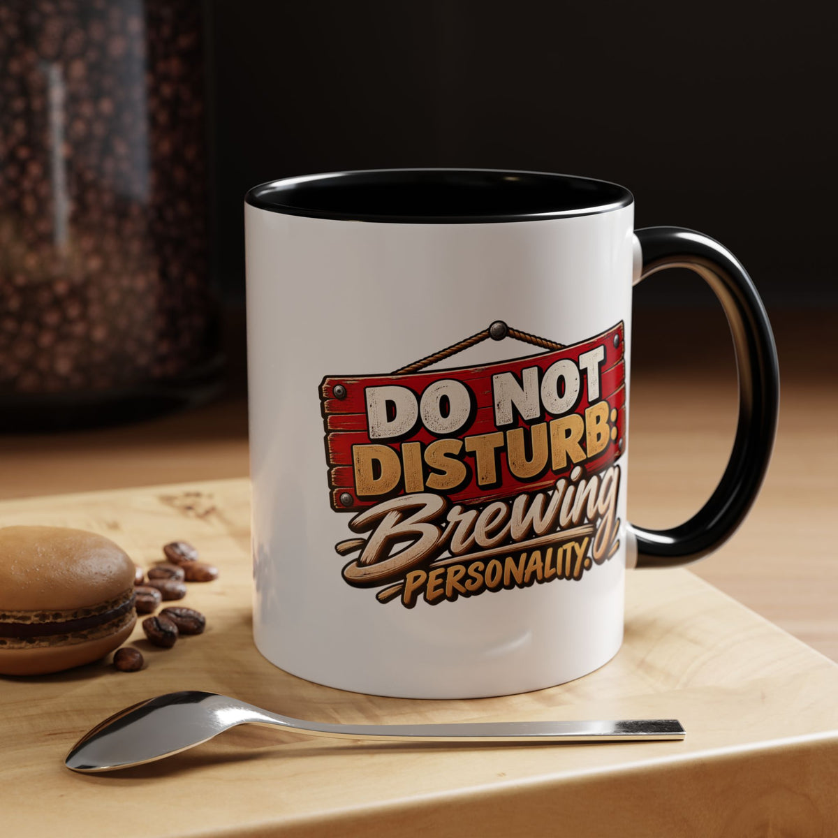 Do Not Disturb Brewing Personality Coffee Mug - Funny Morning Tea Cup (11/15oz)