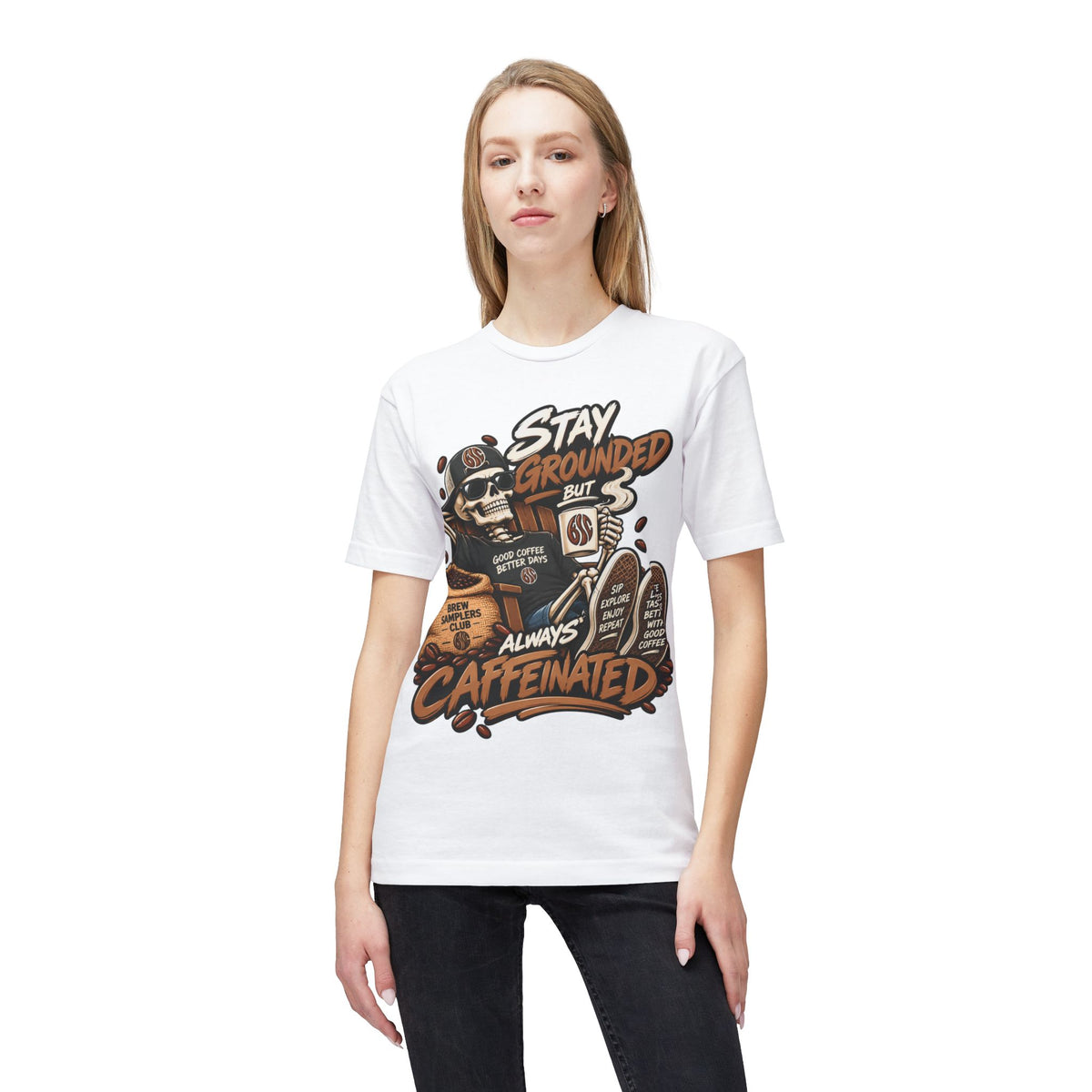 Stay Grounded But Always Caffeinated T-Shirt