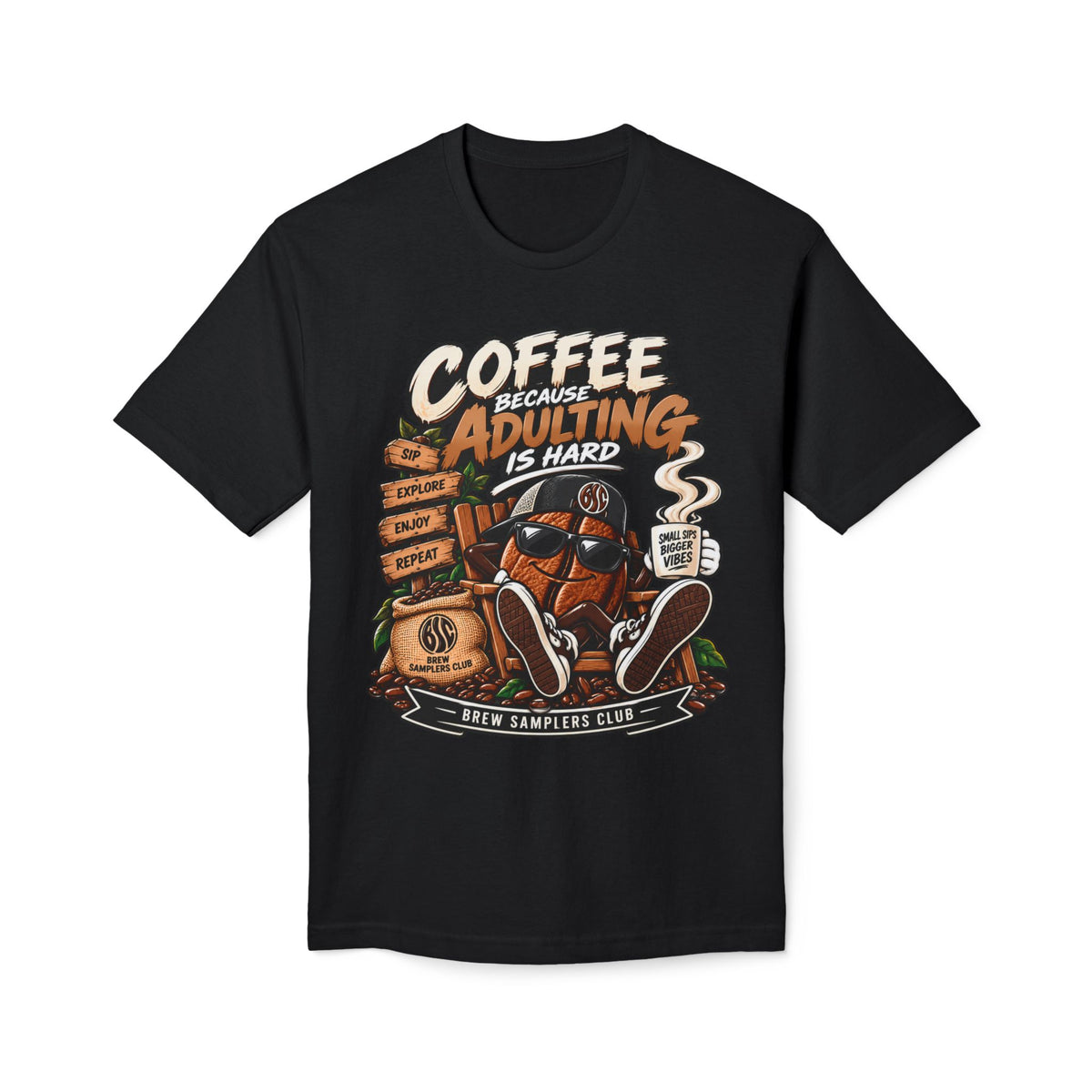 Coffee Because Adulting Is Hard T-Shirt