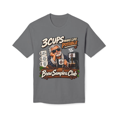 3 Cups Make Life Possible Brew Samplers Club T-Shirt