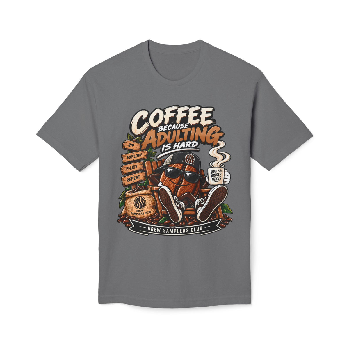Coffee Because Adulting Is Hard T-Shirt