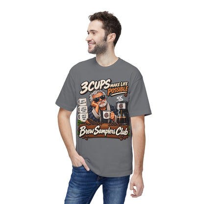 3 Cups Make Life Possible Brew Samplers Club T-Shirt
