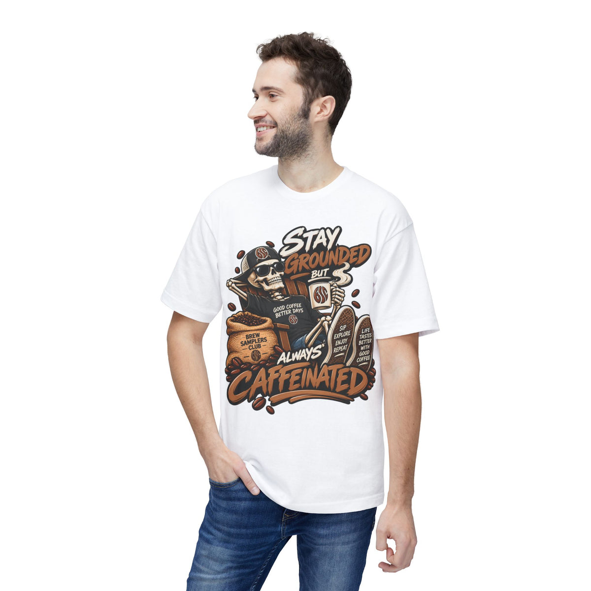 Stay Grounded But Always Caffeinated T-Shirt