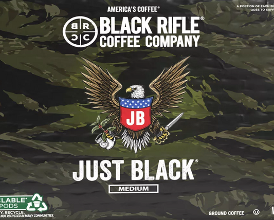 Black Rifle Coffee Company Just Black, Medium Roast K-Cup Coffee Pods